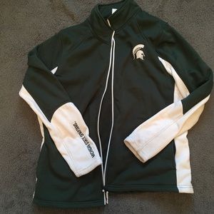 Michigan State zip up sweater